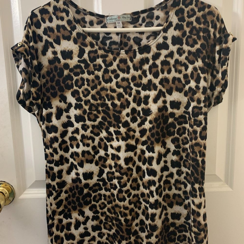 Vintage suzie leopard print size M